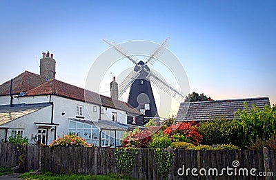 Kentish windmill Stock Photo