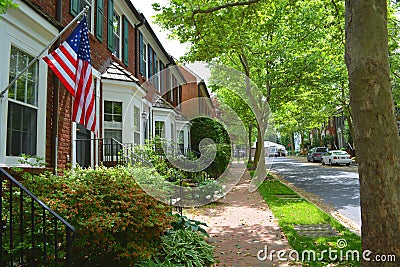 Kentlands Town Maryland street view Editorial Stock Photo