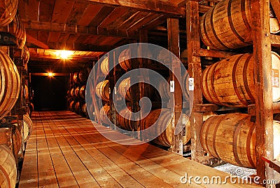 Kentucky Bourbon, Aging in Barrels Editorial Stock Photo