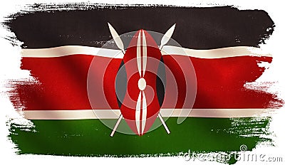 Kenya Flag Stock Photo