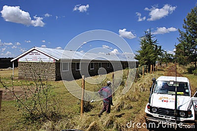 One out of four schools rebuilt by the Kenya Red Cross in Eldoret, Rift Valley Editorial Stock Photo