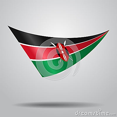 Kenyan flag background. Vector illustration. Vector Illustration