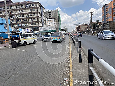 Kenyan roads in Park road Estate Editorial Stock Photo