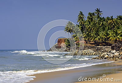 Kerala beach, India Stock Photo