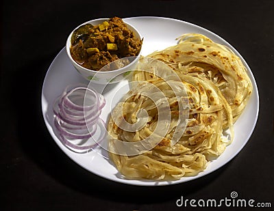 Kerala Parotta Stock Photo