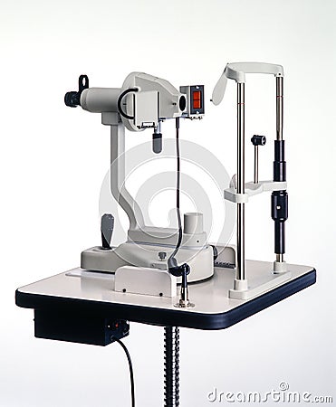 Keratometer - ophthalmometer instrument Stock Photo