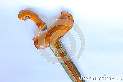 Keris or kris is tradional weapon of javanese people indonesia on white background d Stock Photo