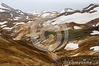 Kerlingarfjoll on Iceland Stock Photo