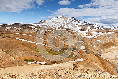 Kerlingarfjoll or The Ogress' Mountains Stock Photo