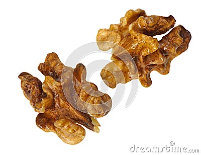 Kernel walnut Stock Photo