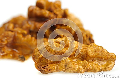 Kernel walnut Stock Photo