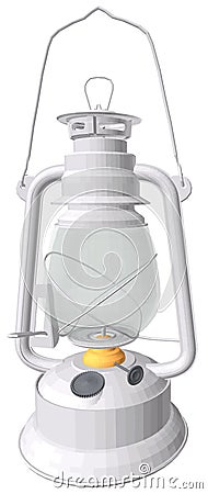 Kerosene lamp Vector Illustration