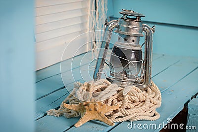 Kerosene lantern Stock Photo