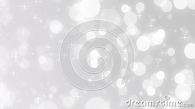 Kerstmis zilveren achtergrond met sterren en bokeh het vallen, zilveren vakantiekerstmis stock illustratie Kerstmis zilveren achtergrond met sterren en bokeh het vallen, zilveren vakantiekerstmis stock illustratie
