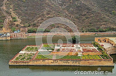 Kesar Kyari Bagh is garden on Maota Lake, India Stock Photo