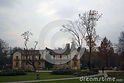 Keszthely. Hungary. Residence for rest Editorial Stock Photo