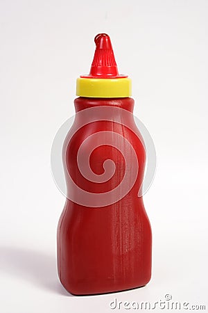 KETCHUP BOTTLE Stock Photo