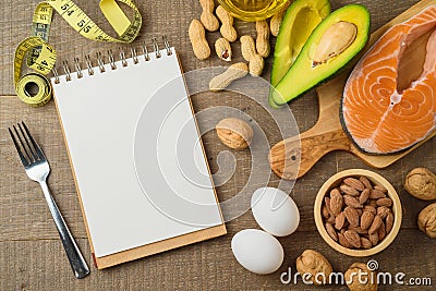 Ketogenic low carbs diet concept Stock Photo