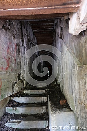 Bormann's bunker at the Wolf's Lair (Wilczy Szaniec, Wolfsschanze) Editorial Stock Photo