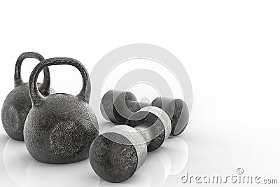 Kettle bell Stock Photo