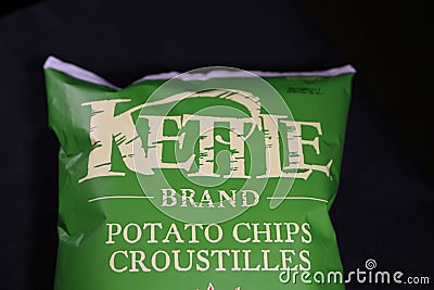 KETTLE BRAND-Potatoe chips Editorial Stock Photo
