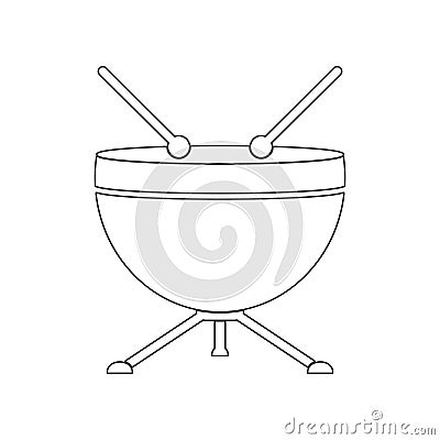 Kettle-drum icon. Element of zoo for mobile concept and web apps icon. Outline, thin line icon for website design and development Stock Photo