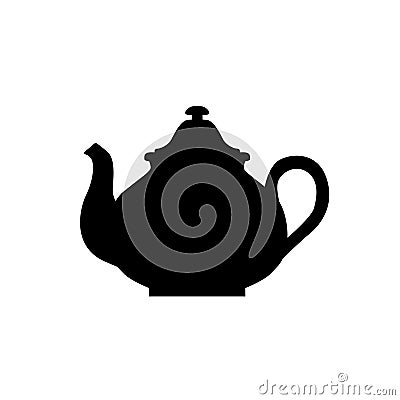 Kettle, teapot silhouette Vector Illustration