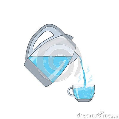 A kettle vector icon Vector Illustration
