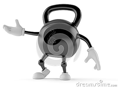 Kettlebell character Cartoon Illustration