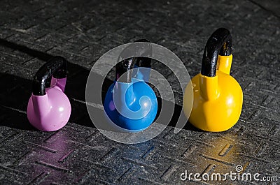 Kettlebells Stock Photo