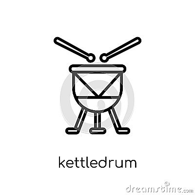 Kettledrum icon from collection. Vector Illustration