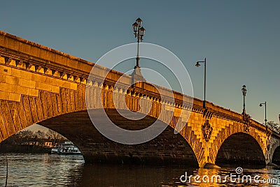 Kew Bridge in west London Editorial Stock Photo