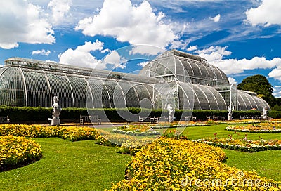 Kew gardens greenhouse in London Stock Photo