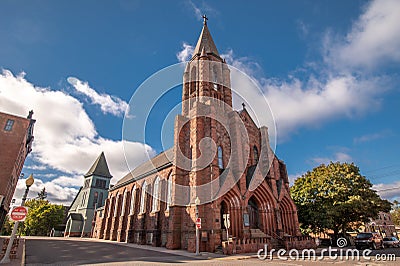 The Keweenaw Heritage Center in the historic St. Anne's Church Stock Photo