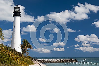 Key Biscayne Lighthouse Stock Photo
