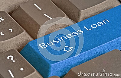 Key for business loans Stock Photo