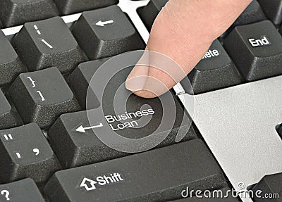 Key for business loans Stock Photo