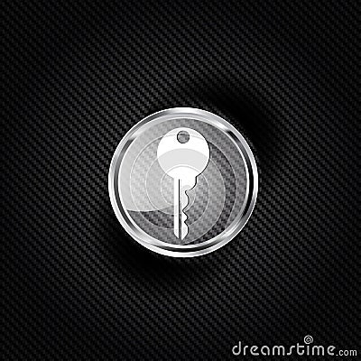 Key icon, door lock symbol Vector Illustration