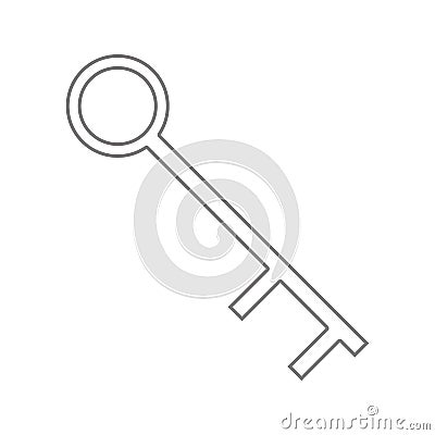 Key icon. Element of cyber security for mobile concept and web apps icon. Thin line icon for website design and development, app Stock Photo