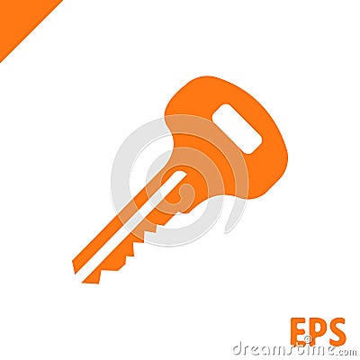 Key icon stock vector illustration flat design Vector Illustration