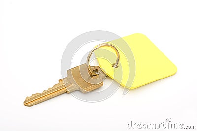 Key and keychain Stock Photo