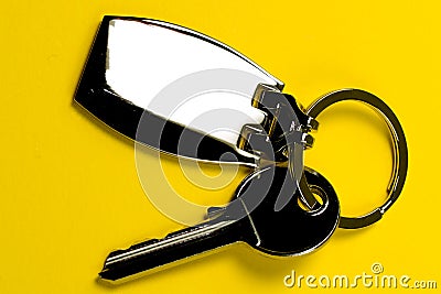 Key on keyring Stock Photo