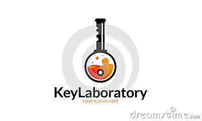 Key Lab Logo Vector Illustration