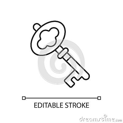 Key linear icon Vector Illustration