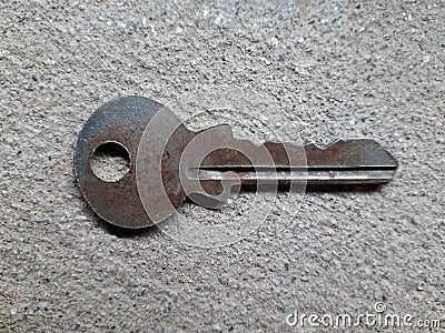 Key Lock Closed View Image Stock Photo