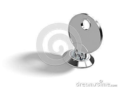 Key in Lock Stock Photo