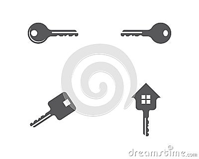 Key logo template Vector Illustration