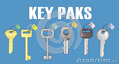 Key packs Stock Photo