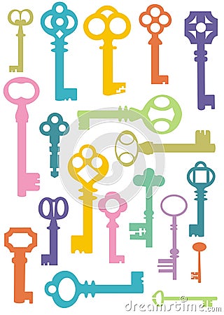 Key pattern Vector Illustration