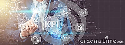 Key Performance Indicator KPI using Business Background with i Stock Photo